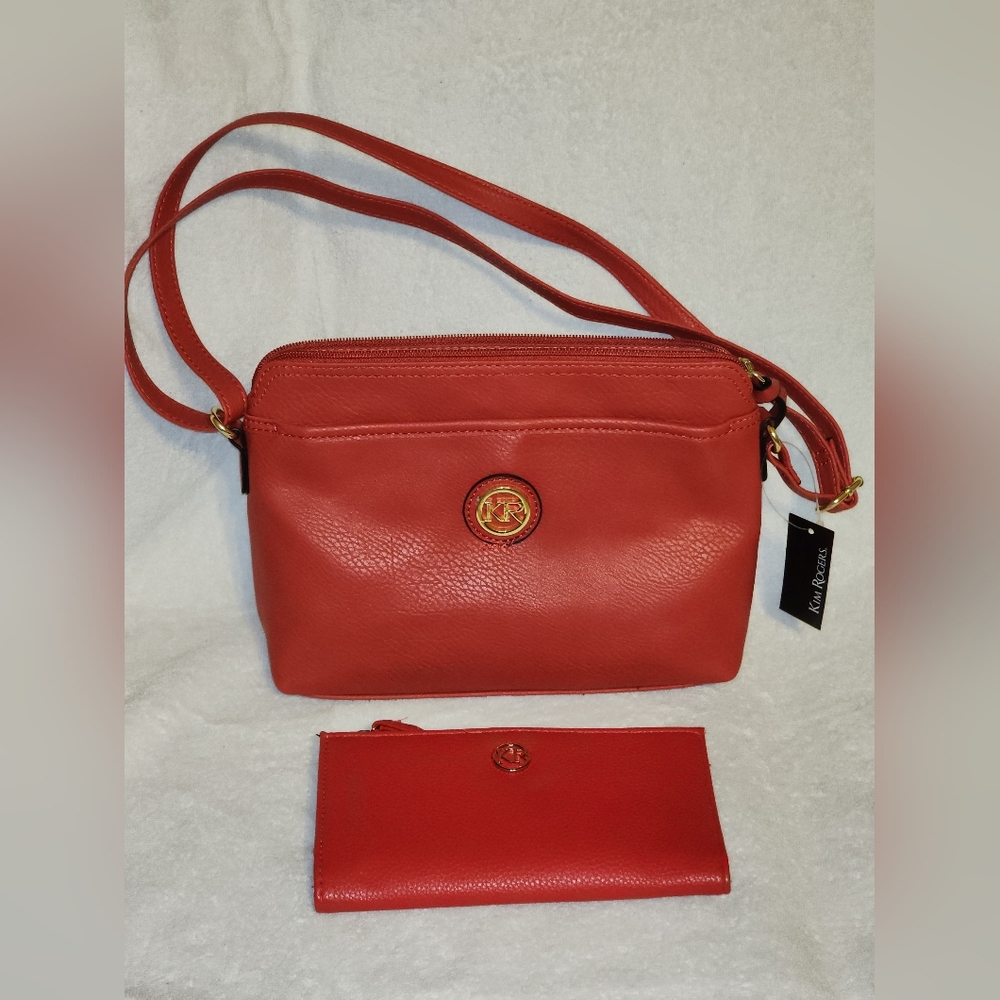 Anne Klein Red Crossbody Bag
